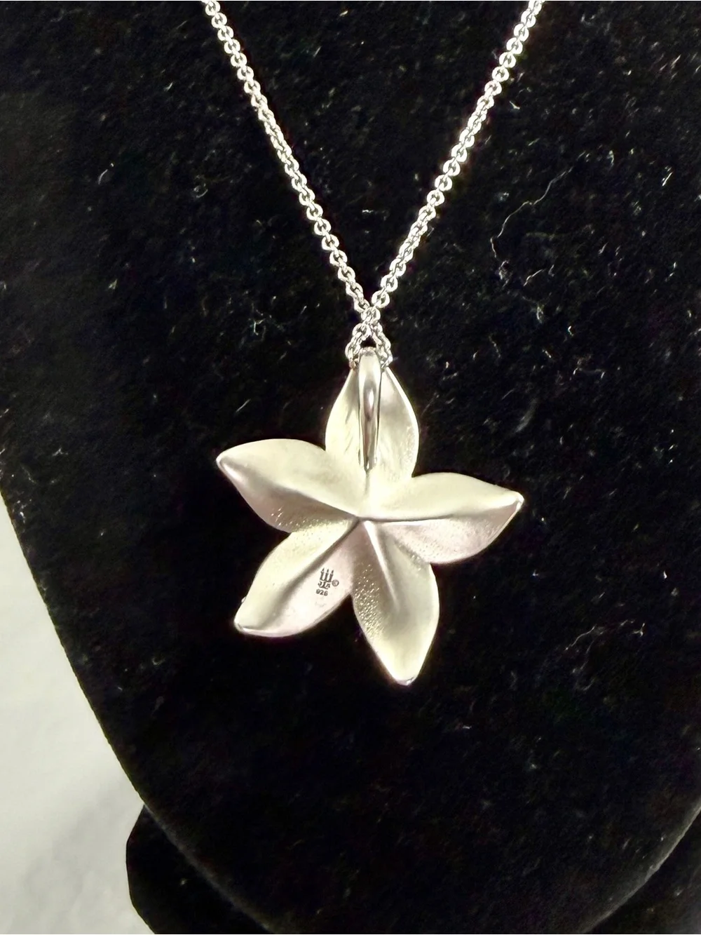 JAMES AVERY Sterling Silver Radiant Flower Blossom Lily Pendant Necklace RETIRED_7
